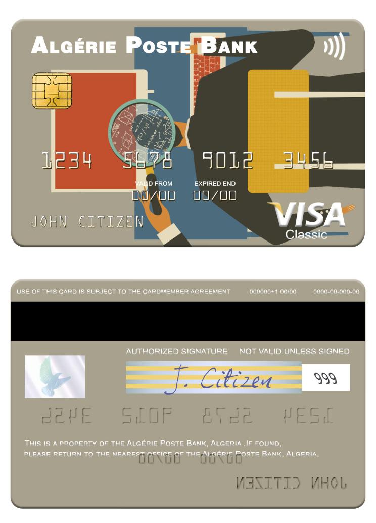 Algeria Alg_rie Poste Bank visa card