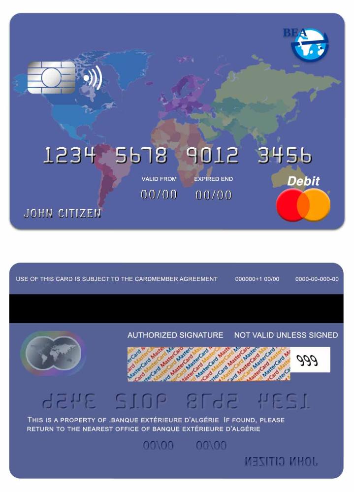Algeria Banque Ext_rieure D_alg_rie mastercard