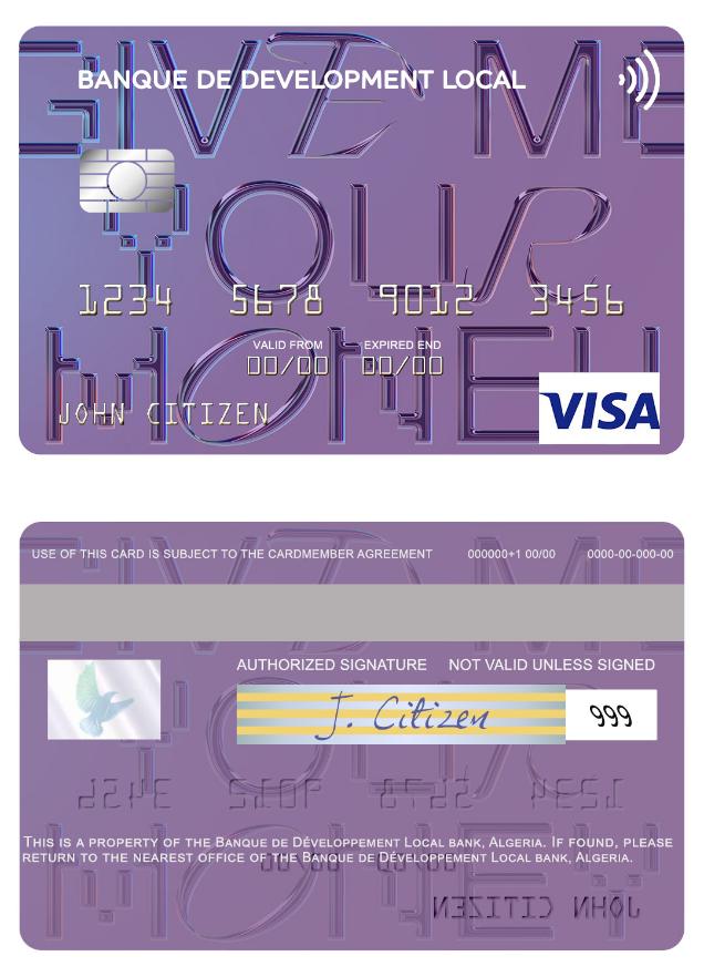 Algeria Banque de D_veloppement Local visa card