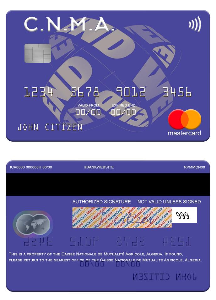 Algeria Caisse Nationale de Mutualit_ Agricole mastercard