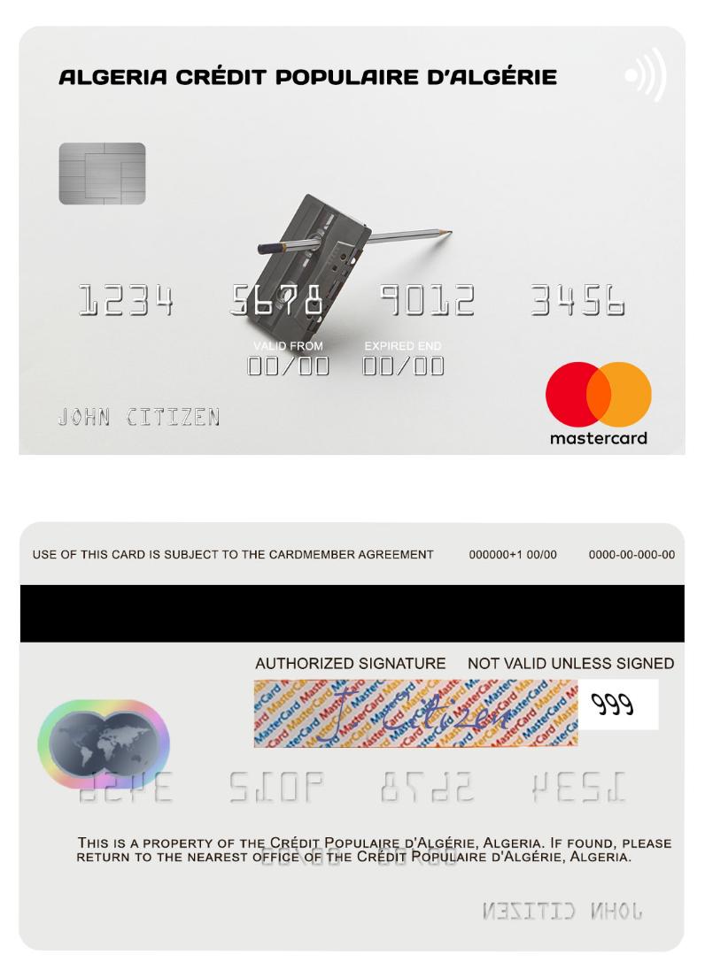 Algeria Cr_dit Populaire d_Alg_rie mastercard