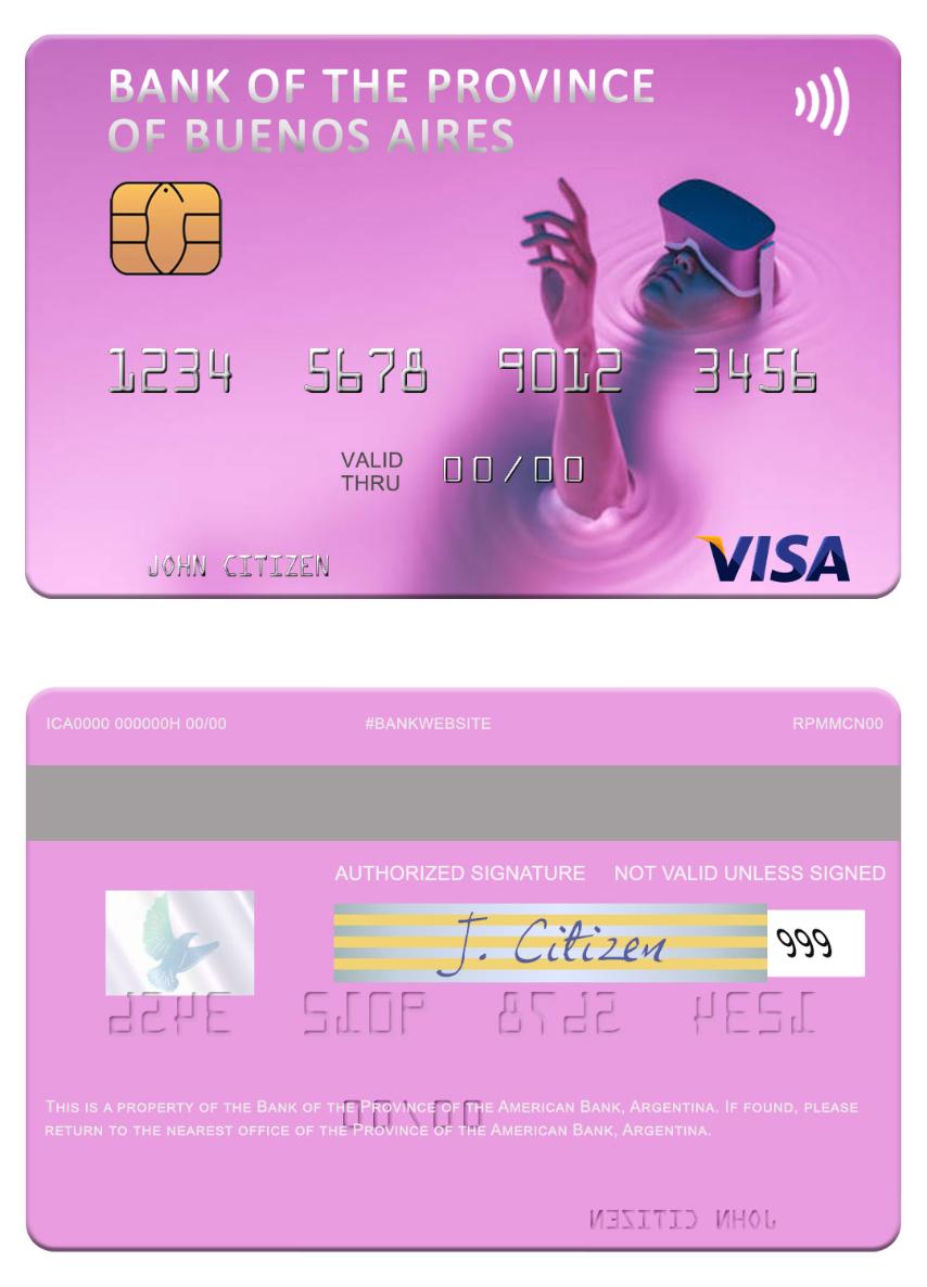 Argentina Bank of the Province of Buenos Aires visa card