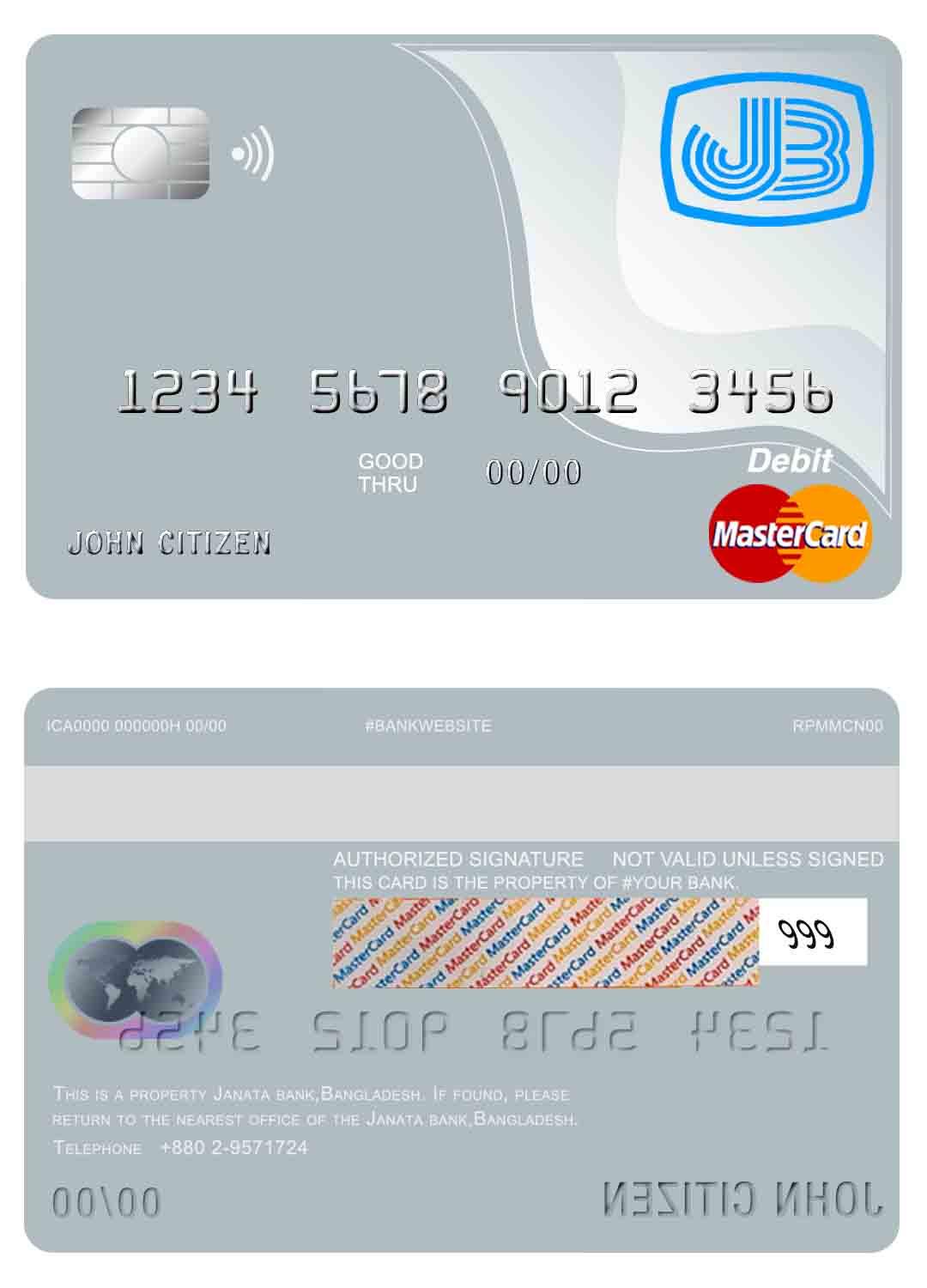 Bangladesh Janata bank mastercard