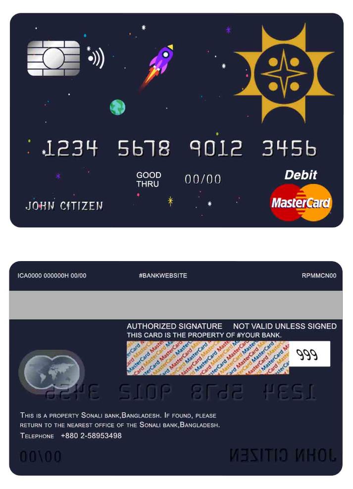 Bangladesh Sonali bank mastercard