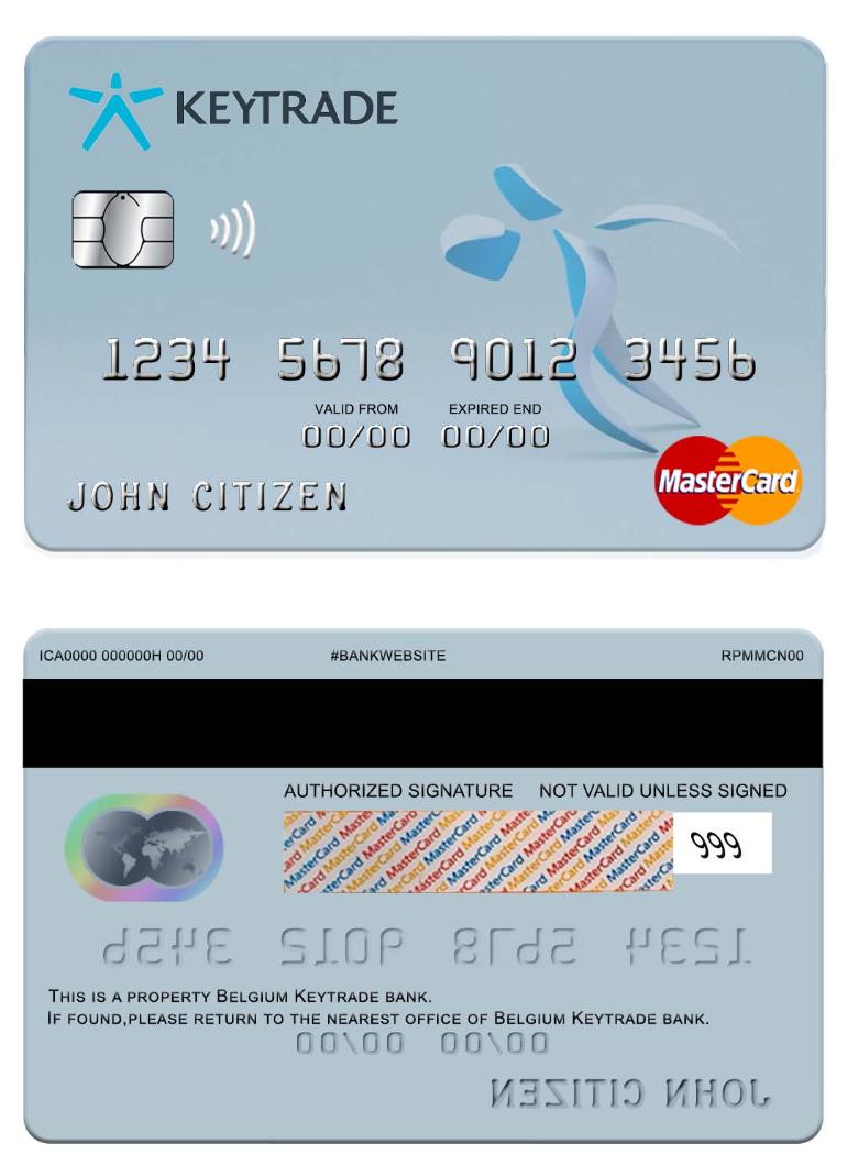Belgium Keytrade bank mastercard