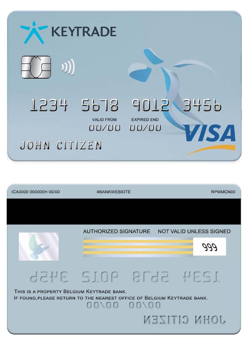 Belgium Keytrade bank visa card