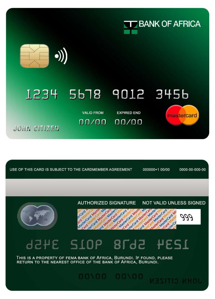 Burundi Africa bank mastercard