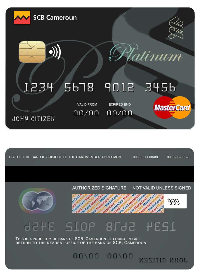Cameroon SCB bank mastercard