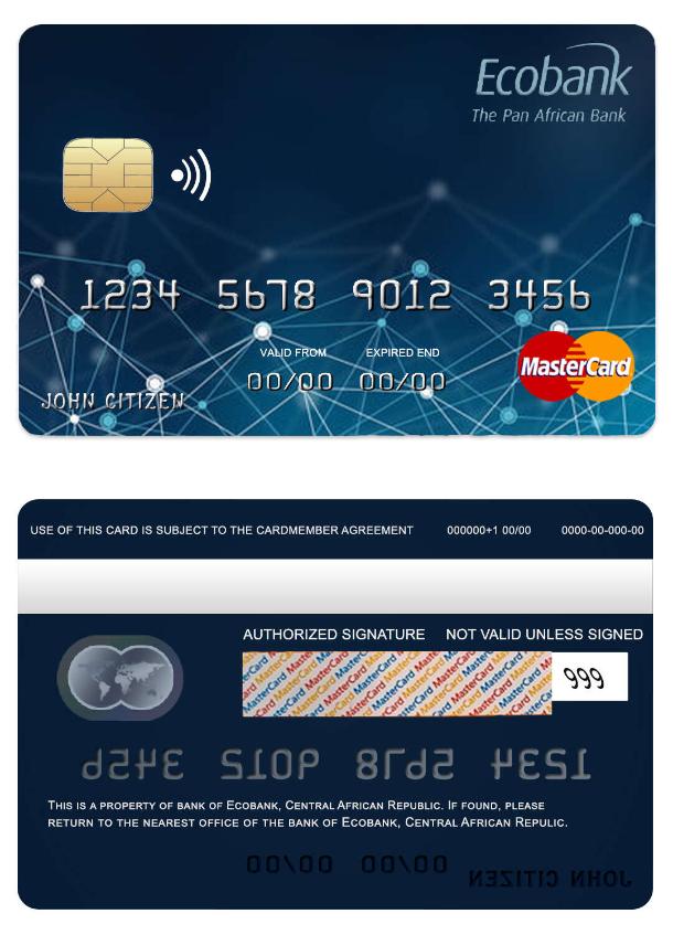 Central African Republic Ecobank bank mastercard