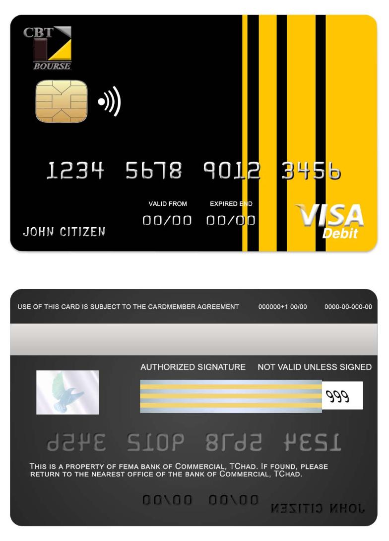 Chad Commercial bank TChad visa card