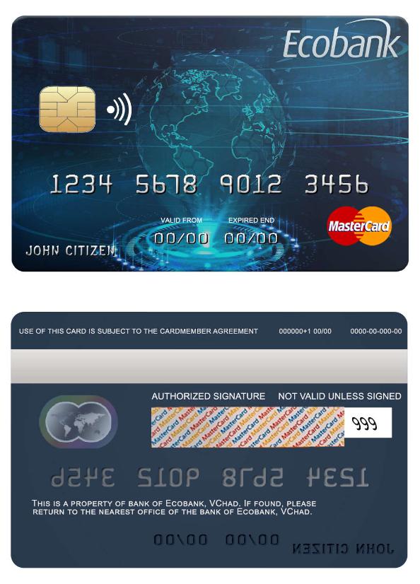 Chad Ecobank bank mastercard