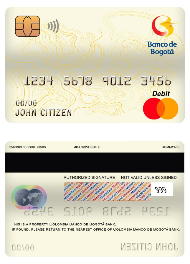 Colombia Banco de Bogot_ bank mastercard debit card