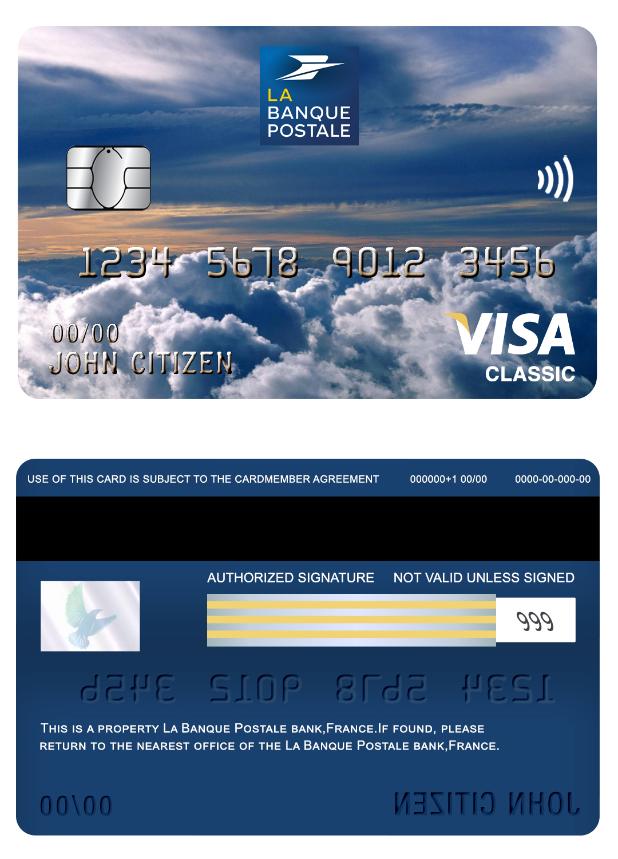 France La Banque Postale bank visa classic card