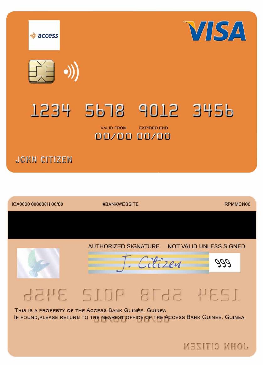 Guinea Access Bank Guin_e visa debit card