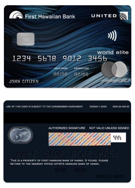 Hawaii United Credit mastercard