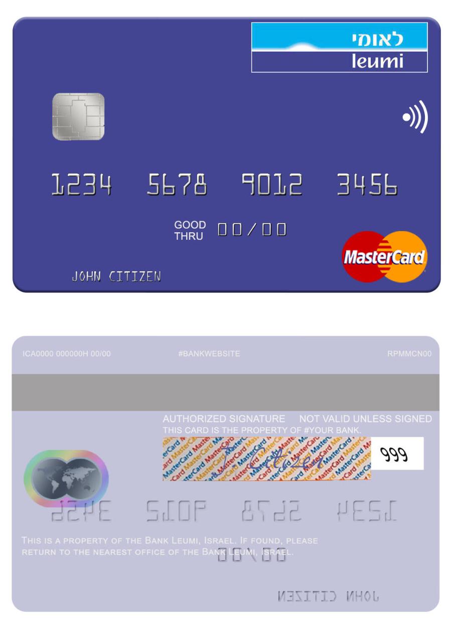 Israel Bank Leumi mastercard