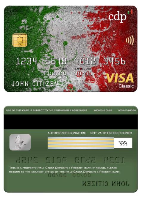 Italy Cassa Depositi e Prestiti bank visa classic card