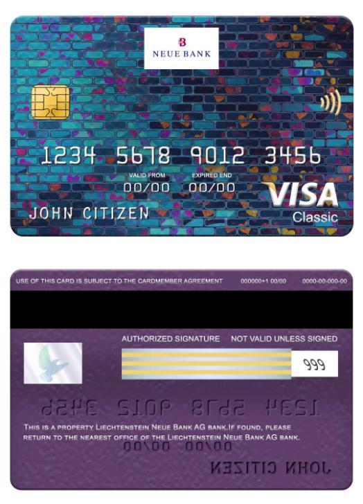 Liechtenstein Neue Bank AG bank visa classic card