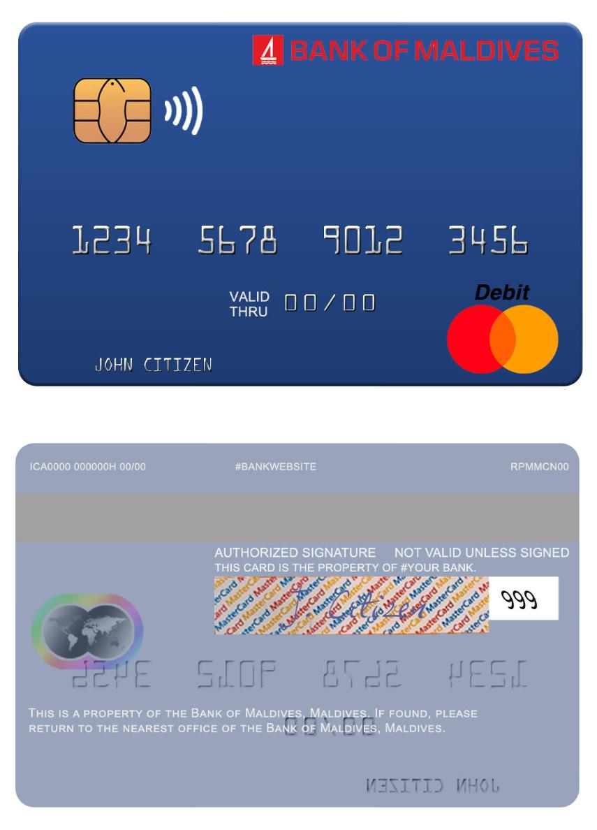 Maldives Bank of Maldives mastercard