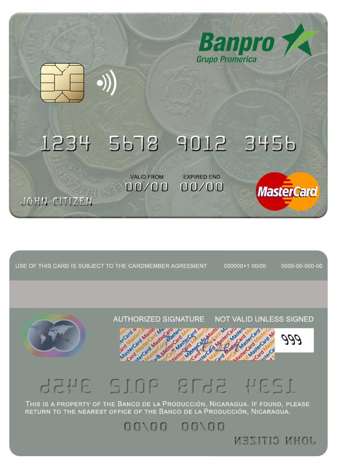 Nicaragua Banco de la Producci_n mastercard