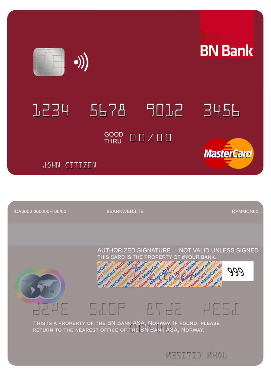 Norway BN Bank ASA mastercard