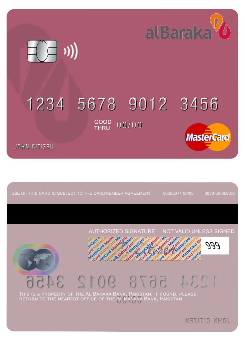 Pakistan Al Baraka Bank mastercard
