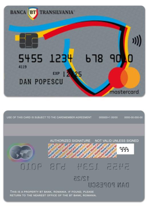 Romania BT Bank Mondo mastercard