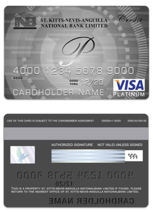 Saint Kitts and Nevis National Bank Limited visa platinum card