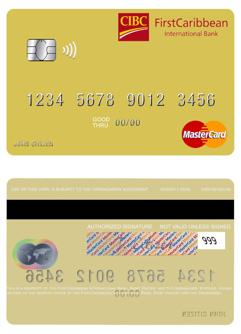 Saint Vincent and the Grenadines FirstCaribbean International Bank mastercard