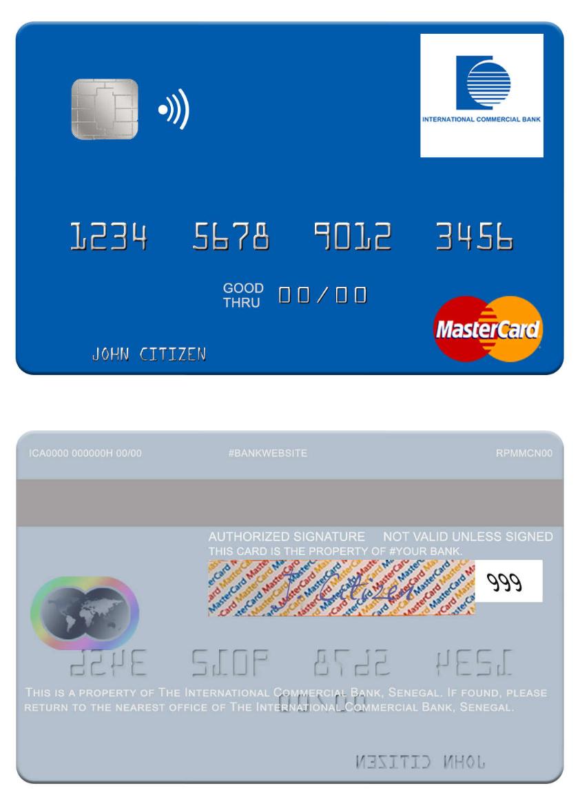 Senegal The International Commercial Bank mastercard