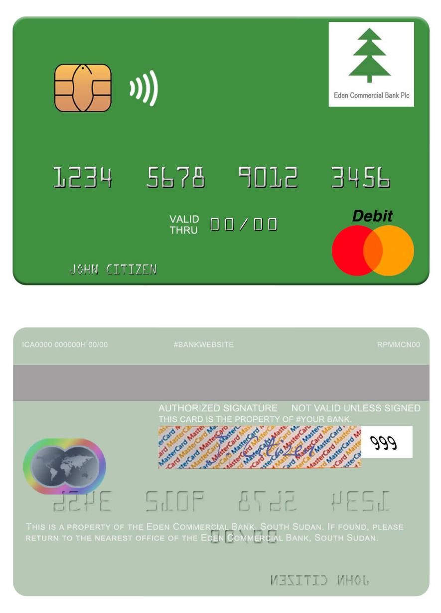 South Sudan Eden Commercial Bank mastercard