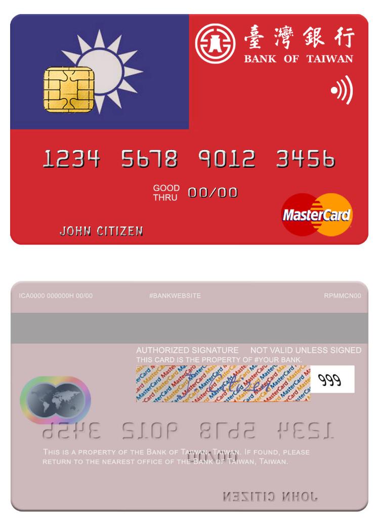 Taiwan Bank of Taiwan mastercard