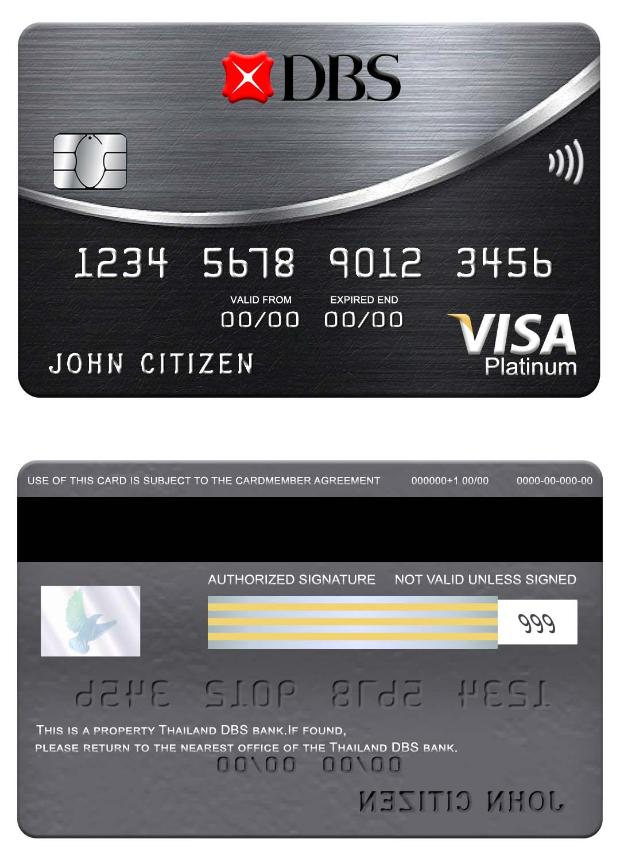 Thailand DBS bank platinum visa card