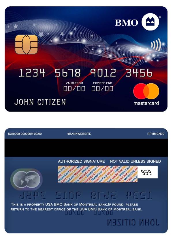 USA BMO Bank of Montreal bank mastercard