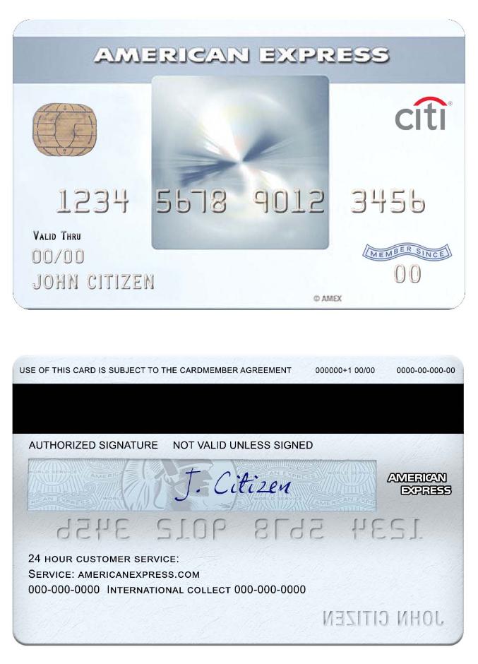 USA CITIbank amex everyday_ credit card