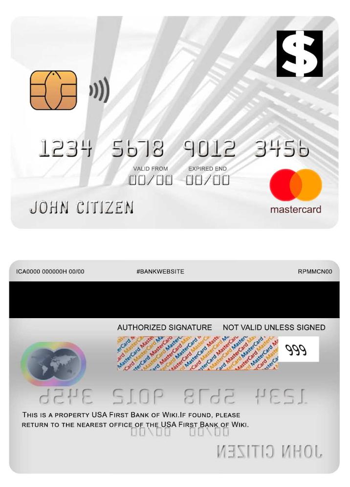USA First Bank of Wiki mastercard