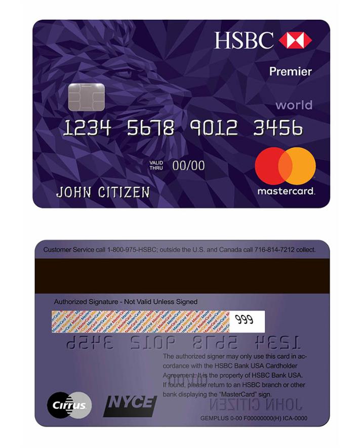 USA HSBC MasterCard Credit Card
