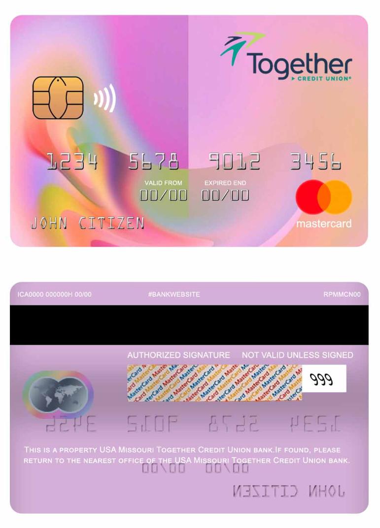 USA Missouri Together Credit Union bank mastercard