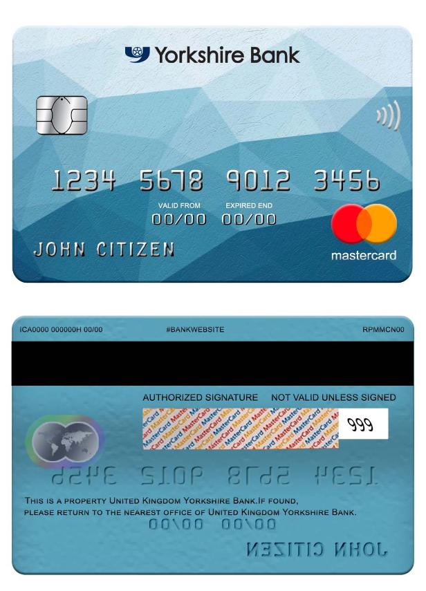 United Kingdom Yorkshire Bank mastercard