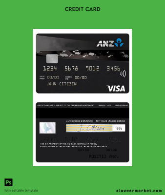 Avustralya ANZ Rewards Black Kredi Vize Kart