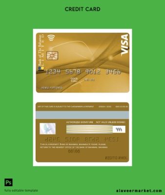 Bahamas Banka of Bahamas Vize Gold Kart with BOB My Rewards