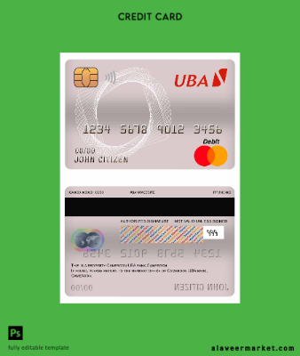Cameroon UBA Banka master Banka Kart