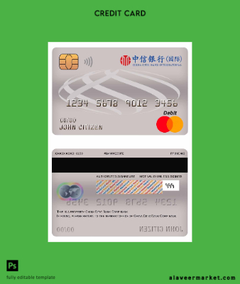Çin Citic Banka Corp Banka master Banka Kart