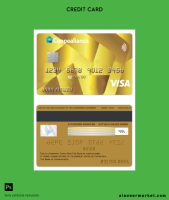 Costa Rica Coopealianza Vize gold Kart