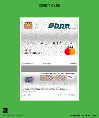 Küba Banco Popular de Ahorro (BPA) Banka master Banka Kart