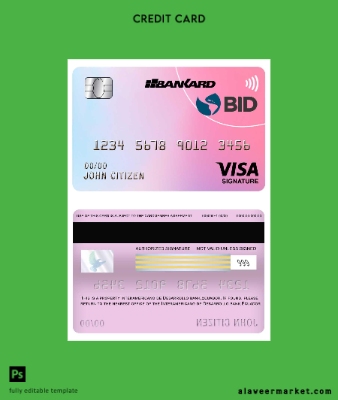 Ekvador Banco Interamericano de desarrollo Kimlik Kartı Banka Vize signature Kart