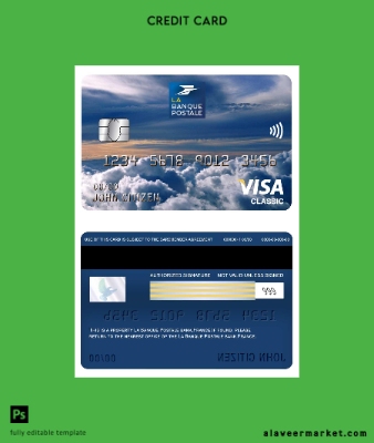 Fransa la Banque Postale Banka Vize classic Kart