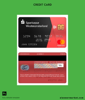 Almanya Sparkasse Westmunsterland Banka Kart