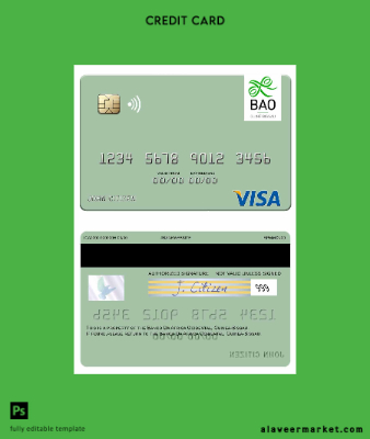 Guinea Bissau Banco Da Africa Kimlik Kartı Vize Banka Kart