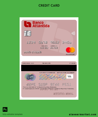 Honduras Banco Kimlik Kartı Kart
